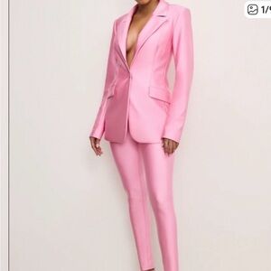 Good American Carnation Pink Compression Pants